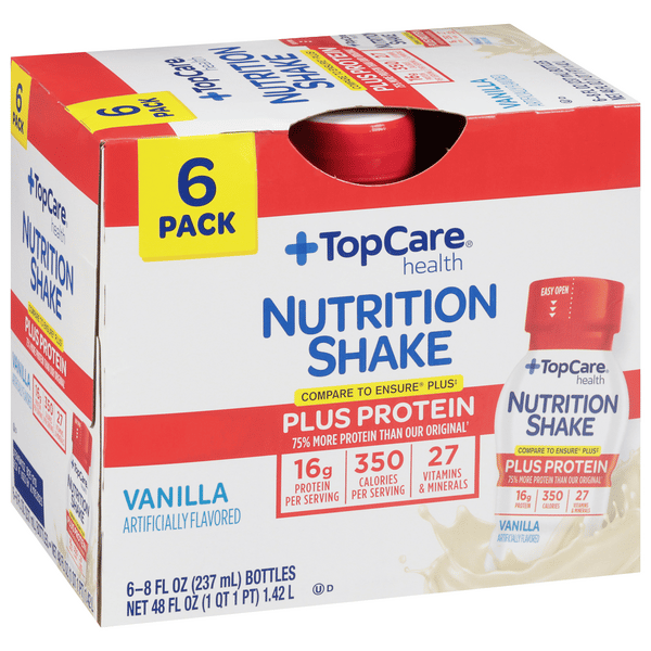 ダイエットサプリ CALORIE CONTROL +PLUS SV HEALTHY DIET TopCare NutriSure Plus Vanilla Shake 6Pk | Hy-Vee Aisles