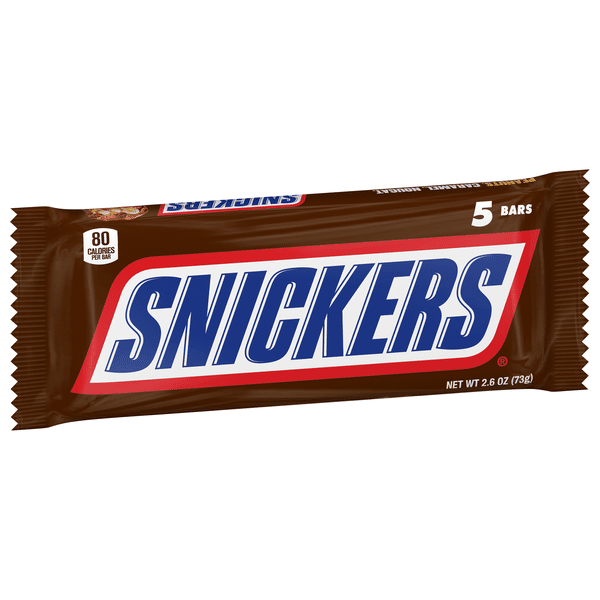 Snickers Chocolate Bars, Fun Size, 5Ct | Hy-Vee Aisles