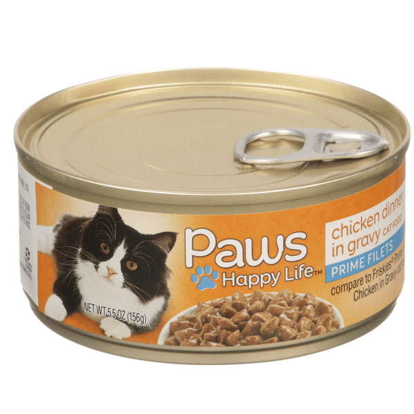 Paws Happy Life Chicken Dinner in Gravy Cat Food Hy-Vee Aisles