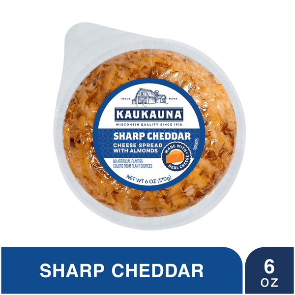 cheeseさま＊確認ページです Kaukauna Sharp Cheddar Cheese Spread with Almonds | Hy-Vee