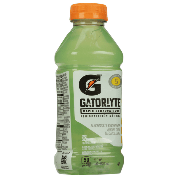 Gatorlite Gatorlyte Rapid Rehydration Electrolyte Beverage, Lime Cucumber | Hy ...