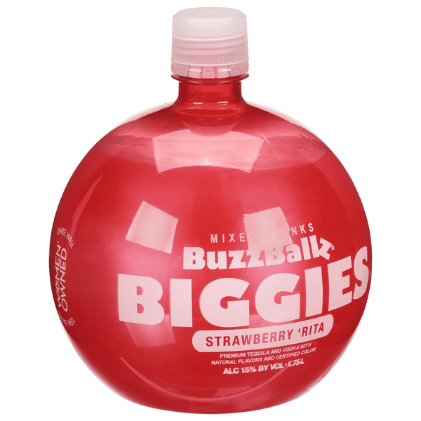BuzzBalls Biggies Mixed Drinks, Strawberry 'Rita | Hy-Vee