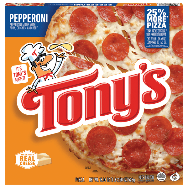 Pizzaページ Tony's Pizzeria Style Crust Pepperoni Frozen Pizza | Hy-Vee