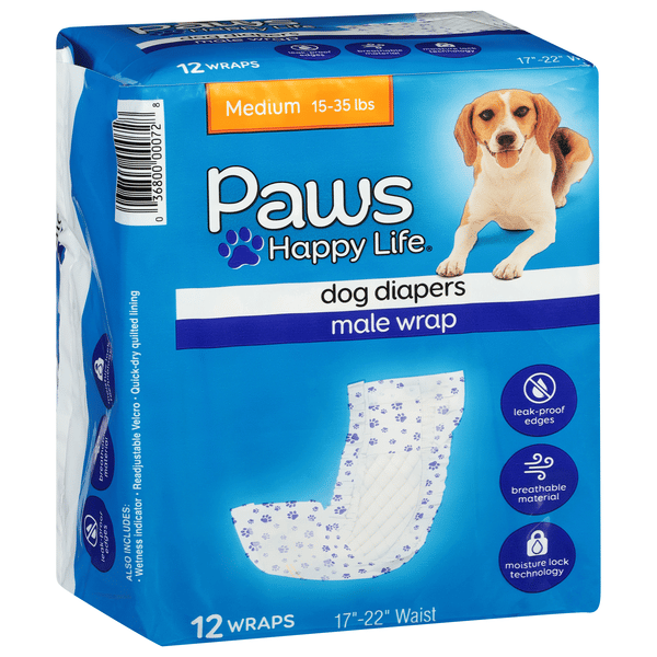 Puppy Male Wrap Dog Diapers Male Dog Wraps Petsmart Paws Happy