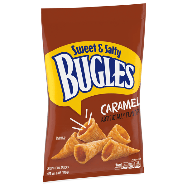 Bugles Sweet & Salty Caramel Crispy Corn Snacks | Hy-Vee Aisles Online ...