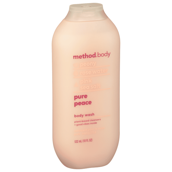Method Body Pure Peace Body Wash Peony Rose Water Pink Sea