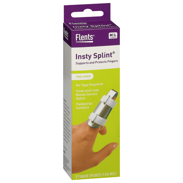 Two Splints Flents Insty Splint Two Sided Finger Splints M/L Combo 2 ea | Hy-Vee ...
