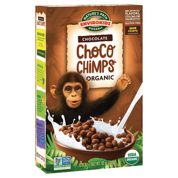 chocomilkページ Nature's Path Envirokidz Organic Choco Chimps Cereal 10oz