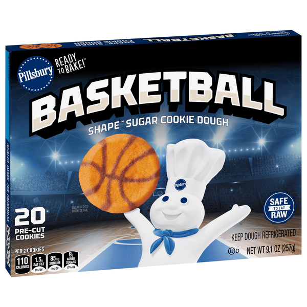 Pillsbury Shape Sugar Cookie Dough, Basketball, 20Ct | Hy