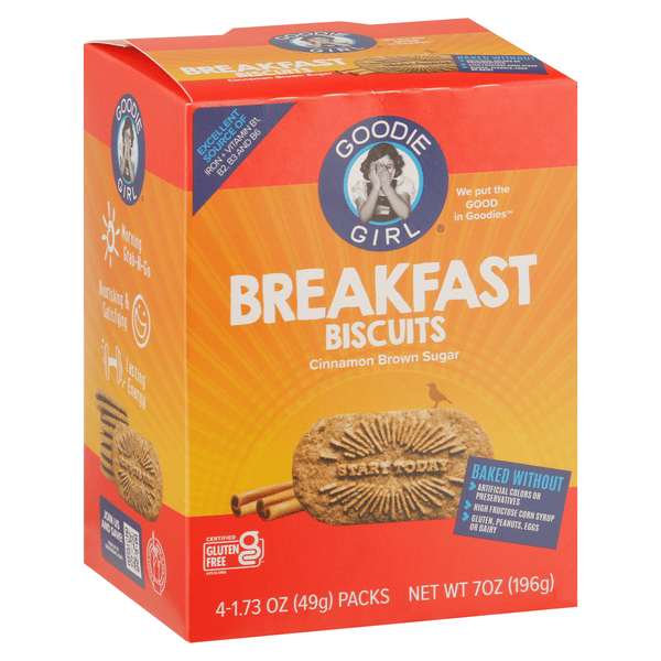 Goodie Girl Gluten Free Breakfast Biscuits Cinnamon Brown Sugar 4-1.73 ...