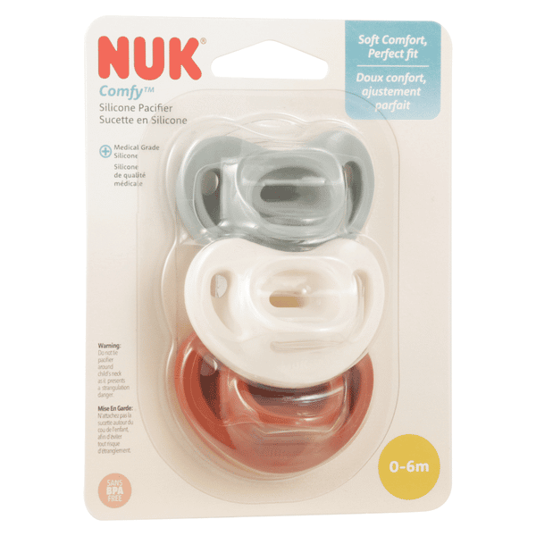 NUK Comfy Silicone Pacifier, 0-6 Months | Hy-Vee Aisles Online Grocery ...