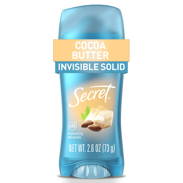 Secret Cocoa Butter Invisible Solid Antiperspirant & Deodorant | Hy-Vee ...