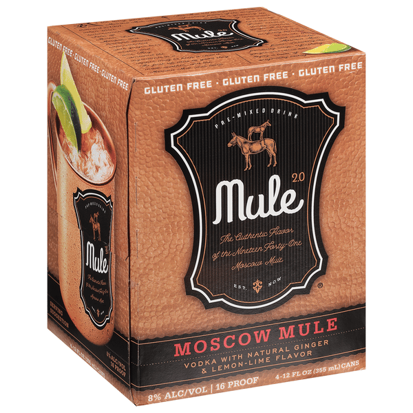 Mule 2.0 Moscow Mule Mixed Cocktail 4Pk | Hy-Vee Aisles