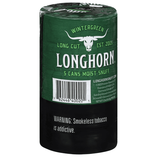 LONG HORN LONG CUT WINTERGREEN 5CT