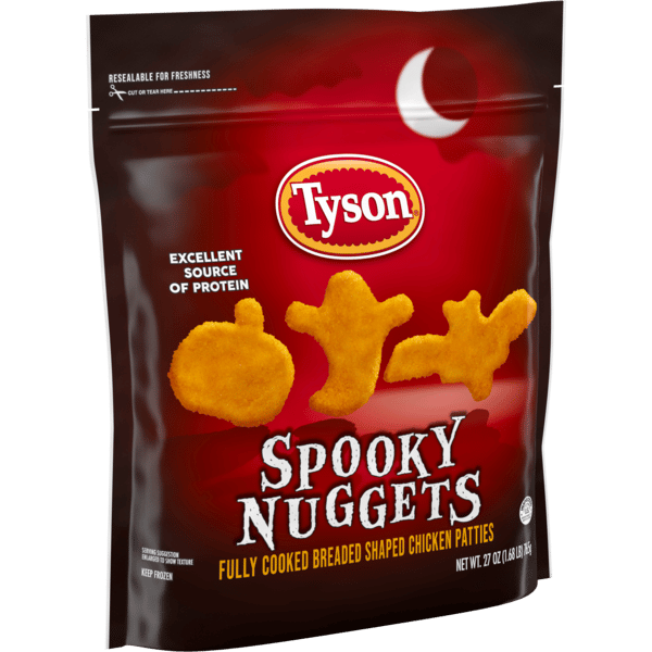 BUMP OF CHICKEN  itk Tyson Fully Cooked Spooky Nuggets Breaded Shaped Chicken