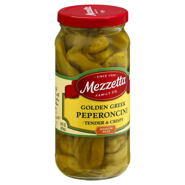 Mezzetta Peperoncini, Golden Greek, Medium Heat | Hy-Vee