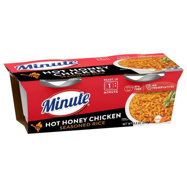 Minute Seasoned Rice, Hot Honey Chicken, 2Ct | Hy-Vee Aisles