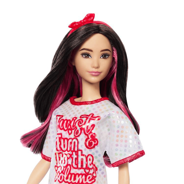 Barbie Fashionistas Doll #214, Black Wavy Hair With Twist 'n