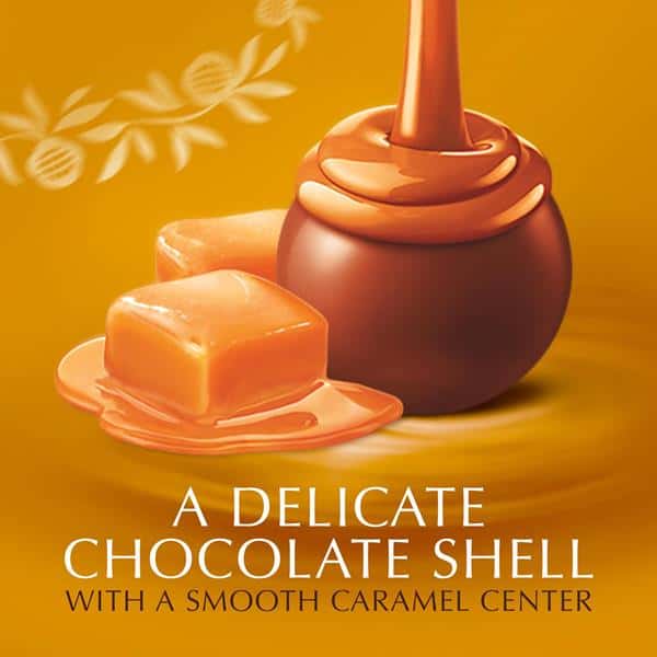 絵画 HILL LINDSAY CHOCOLATE CARAMEL Lindt LINDOR Caramel Milk Chocolate Candy Truffles