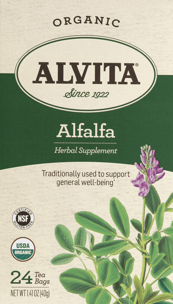 Alvita Tea Organic Alfalfa Herbal Tea 24 Count | Hy-Vee Aisles Online ...