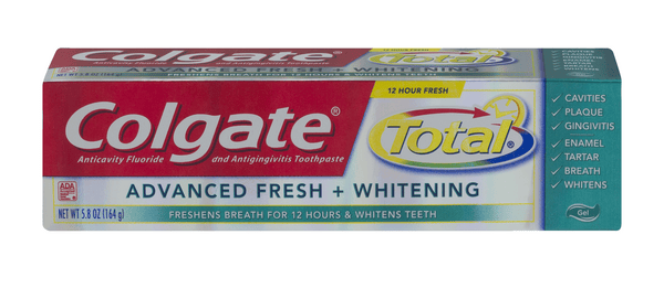 Colgate Total Advanced Fresh + Whitening Anticavity Fluoride and ...