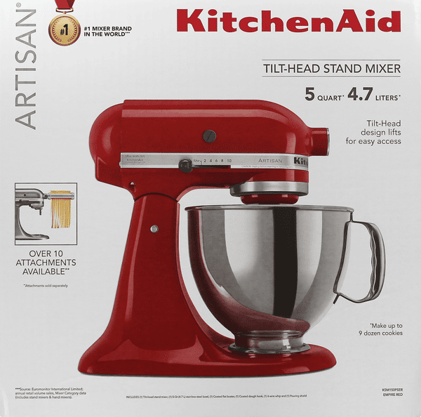 KitchenAid 5Qt Red Tilt Head Stand Mix | Hy-Vee Aisles