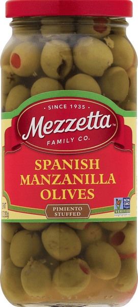 Mezzetta Olives, Spanish Manzanilla, Pimento Stuffed | Hy