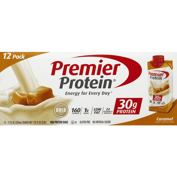 Premier Protein Caramel High Protein Shake 12Pk | Hy-Vee Aisles Online ...
