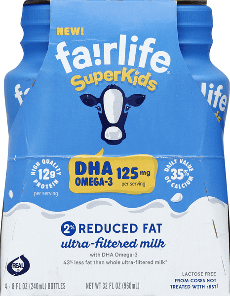 Fairlife SuperKids 2% Reduced Fat Ultra-Filtered Milk 4 - 8