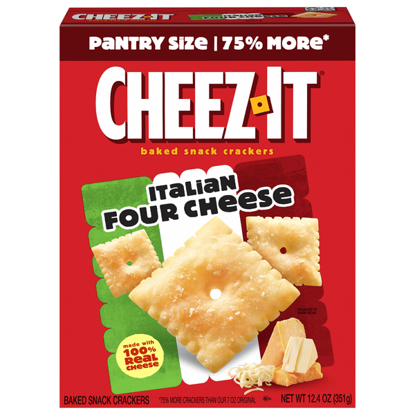 リッツページ Cheez-It Italian Four Cheese Baked Snack Crackers Pantry