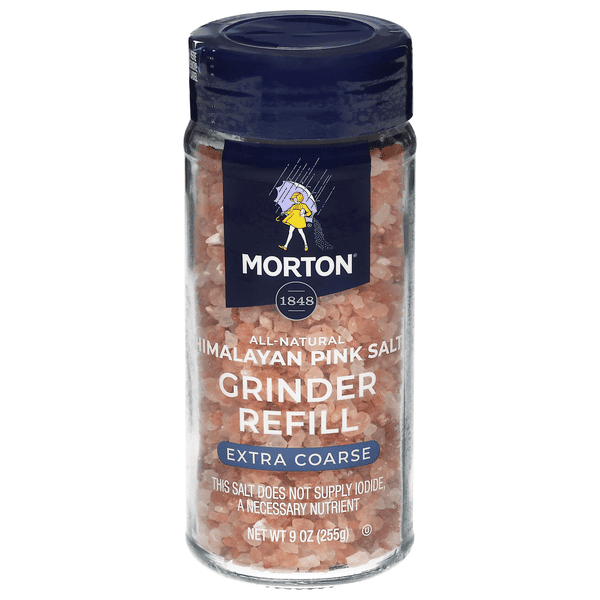 Morton Extra Coarse Grinder Refill Himalayan Pink Salt | Hy-Vee Aisles ...