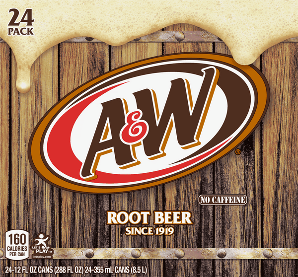 A&W Root Beer Soda 24Pack | Hy-Vee Aisles Online Grocery Shopping