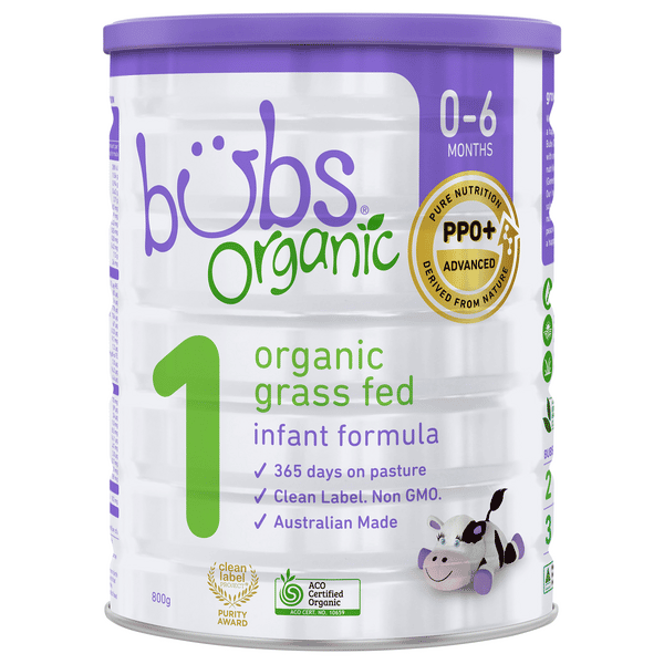 bubs Organic 1 (0~6 Months ) 800g 3缶セット Bubs Organic 1 (0-6 Months) Infant Formula 800g | Hy-Vee