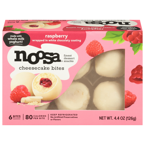 Noosa Cheesecake Bites, Raspberry, 6Ct | Hy-Vee Aisles