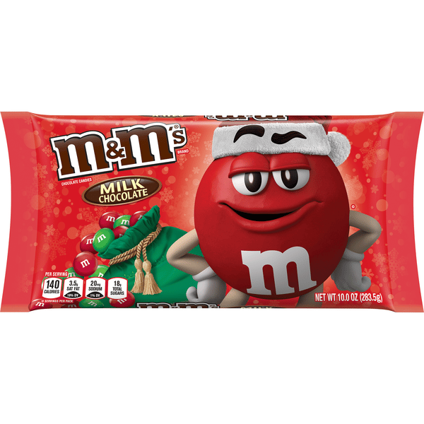 M&M'S Holiday Milk Chocolate Christmas Candy, 10 oz Bag | Hy