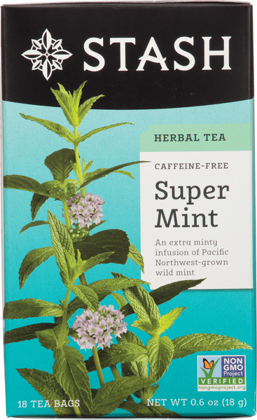 mint tea　0723 Stash Herbal Tea, Caffeine-Free, Super Mint, Tea Bags | Hy