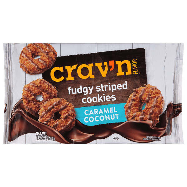Crav'n Flavor Caramel Coconut Fudge Striped Cookies | Hy-Vee