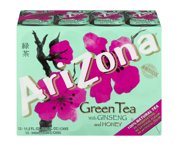 Arizona Green Tea With Ginseng And Honey 12Pk | Hy-Vee