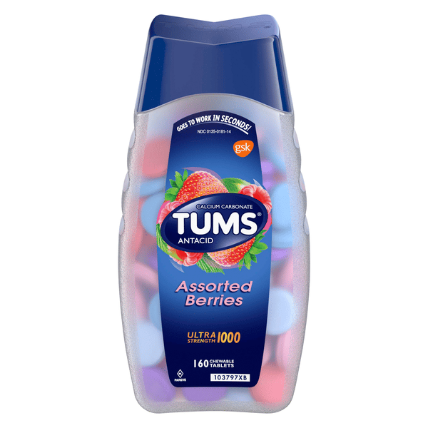 Tums Ultra Strength 1000 Assorted Berries Antacid Tablets | Hy-Vee 