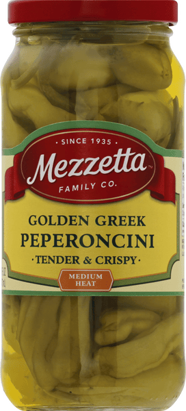 小物 [Peperoncini] Medium Heat Mezzetta Golden Greek Mild Peperoncinis Pickled