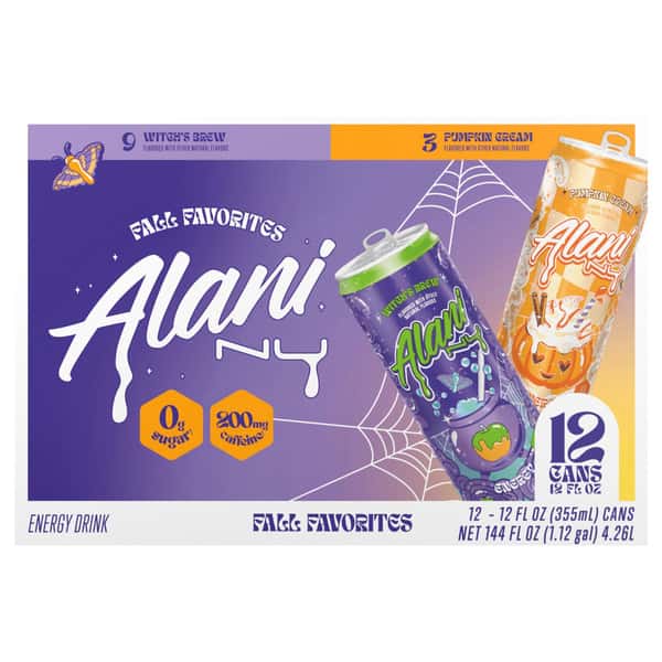 Alani Nu Energy Fall Pack, Witchs Brew X Pumpkin Cream, 12 Pack | Hy ...