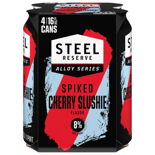Steel Reserve Malt Beverage, Spiked, Cherry Slushie Flavor