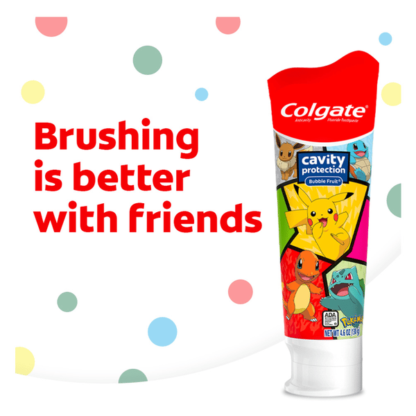 Colgate Toothpaste, Anticavity Fluoride, Pokemon, Bubble Fruit | Hy-Vee ...