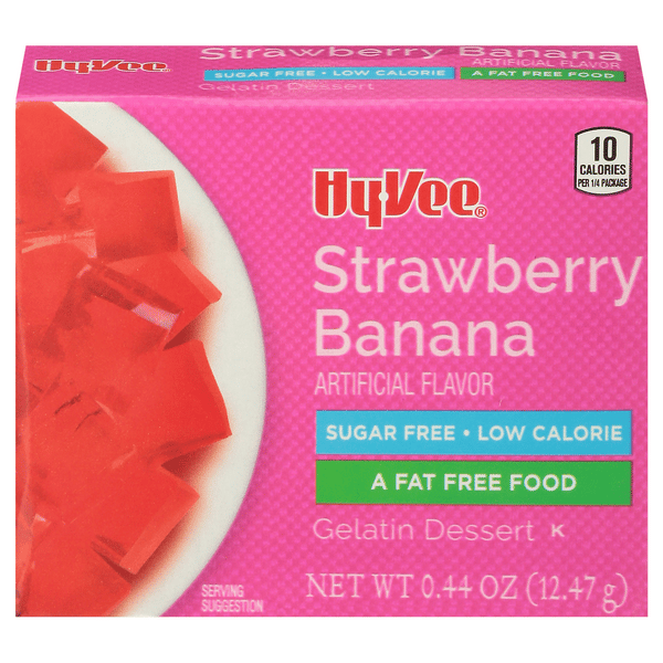 Hy-Vee Sugar Free Strawberry Banana Gelatin Dessert | Hy-Vee Aisles ...