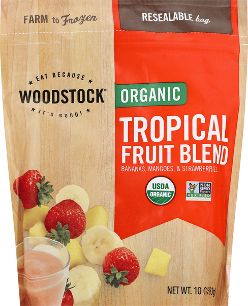 Woodstock Organic Tropical Fruit Blend 10 oz | Hy-Vee Aisles Online ...