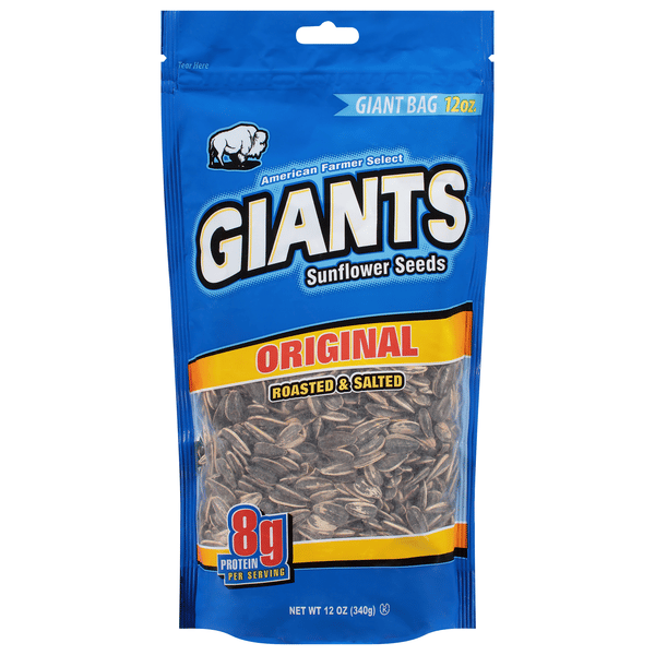Giants Roasted & Salted Original Sunflower Seeds Giant Bag 12 oz | Hy ...